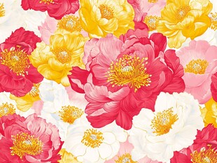 多彩花卉图案背景