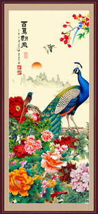 孔雀国画