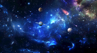 浩瀚星空宇宙星球太空探索