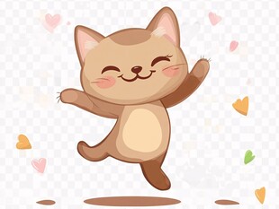 快乐小猫欢乐起舞