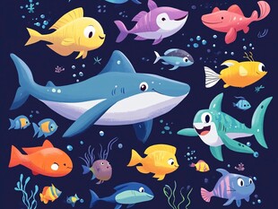 海底萌趣鱼类大集合