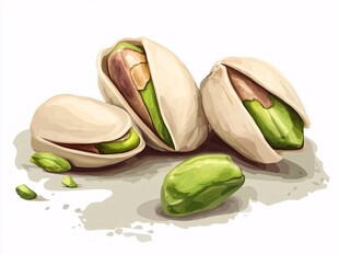 开心果特写 饱满诱人果实