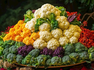 多彩花椰菜拼盘