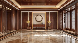 中式奢华大厅室内设计图