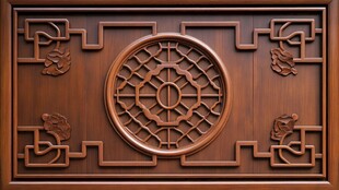 中式木雕花窗 古韵十足