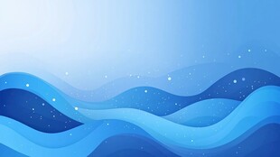 蓝色波浪梦幻背景图