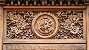 中式木雕艺术精美细节展示