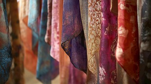 多彩绚丽的精美丝绸织物