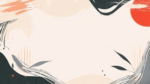 中式水墨风简约背景图