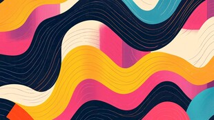 动感波浪抽象图案背景