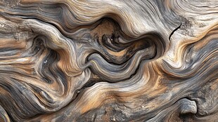 独特纹理的古老树根