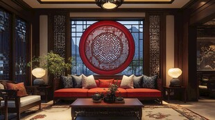 中式典雅客厅的古韵之美