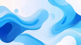 蓝色流体抽象背景图案