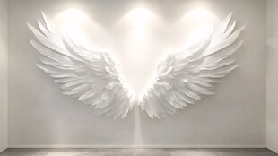 天使之翼墙面艺术装饰
