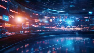 科技感十足的未来数字场景