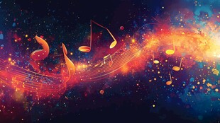 梦幻音乐旋律绚丽光影世界