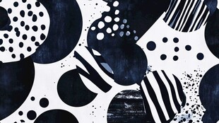 黑白抽象几何图案背景