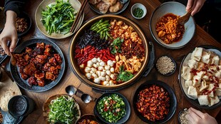 丰盛中式美食盛宴