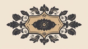 复古花卉装饰图案设计