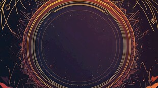 梦幻炫彩圆形装饰背景图