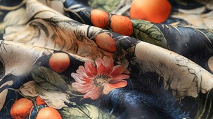 花卉果实图案精美布料