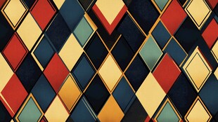 多彩菱形几何图案背景