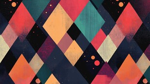 多彩几何拼接抽象背景图案