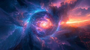 梦幻宇宙漩涡奇幻景象