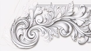 古典雕花装饰图案设计