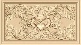 欧式浮雕花纹装饰图案
