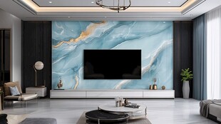 现代风客厅电视背景墙设计