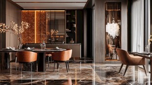 现代奢华风餐厅室内设计