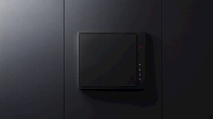 黑色现代感墙面电器装置