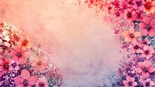 梦幻花卉背景图