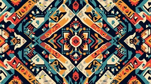 民族风几何图案精美纹样