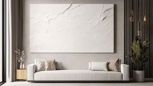 现代简约风客厅装饰画展示