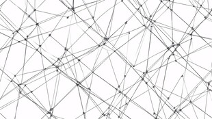 黑白线条几何抽象图案