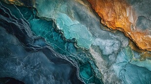 梦幻多彩岩石纹理画面