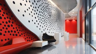 现代创意风格室内走廊空间