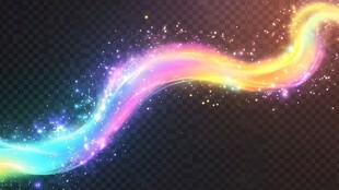 梦幻炫彩流光特效背景