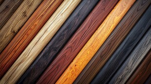 多彩木纹板材展示