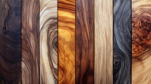 多样木纹展示 木材纹理之美