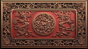 中式雕花牌匾 尽显古典韵味