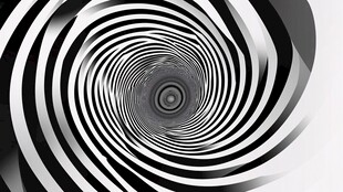 黑白旋涡抽象艺术图案