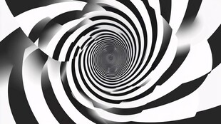黑白旋涡抽象艺术图案