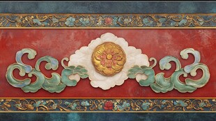 中式古典墙面精美装饰图案