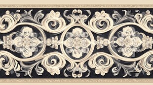 欧式复古花纹装饰图案