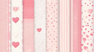 粉色爱心系浪漫纹理图案