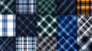 多样格子图案素材集合