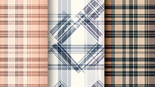 多样格子图案纹理背景